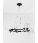 Pendant lamps spheres - Luces Exclusivas PARLA Pendant Modern Black 11xG9 max 6W LE42601 - product 3