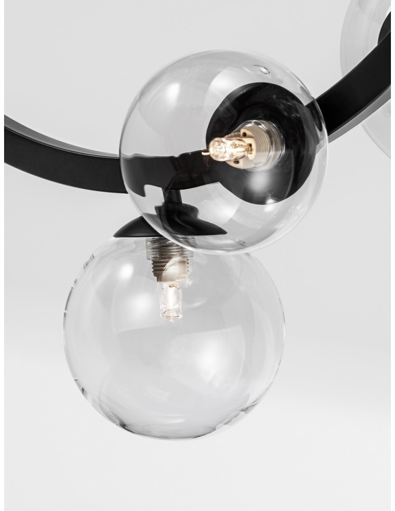 Pendant lamps spheres - Luces Exclusivas PARLA Pendant Modern Black 11xG9 max 6W LE42601 - product kolory-swiatla.pl 4