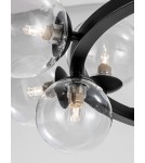 Pendant lamps spheres - Luces Exclusivas PARLA Pendant Modern Black 11xG9 max 6W LE42601 - product 5