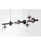 Pendant lamps spheres - Luces Exclusivas PARLA Pendant Modern Black 7xG9 max 6W LE42602 - product 2