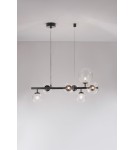 Pendant lamps spheres - Luces Exclusivas PARLA Pendant Modern Black 7xG9 max 6W LE42602 - product 3