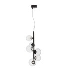 Pendant lamps spheres - Luces Exclusivas PARLA Pendant Modern Black 6xG9 max 6W LE42603 - product 1