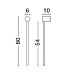 Wall lamps - Luces Exclusivas TUNJA Wall-mounted Modern Black 1xLED max 18W 3000K LE42604 - product 2