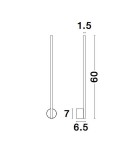 Wall lamps - Luces Exclusivas TUNJA Wall-mounted Modern Black 1xLED max 10W 3000K LE42605 - product 5