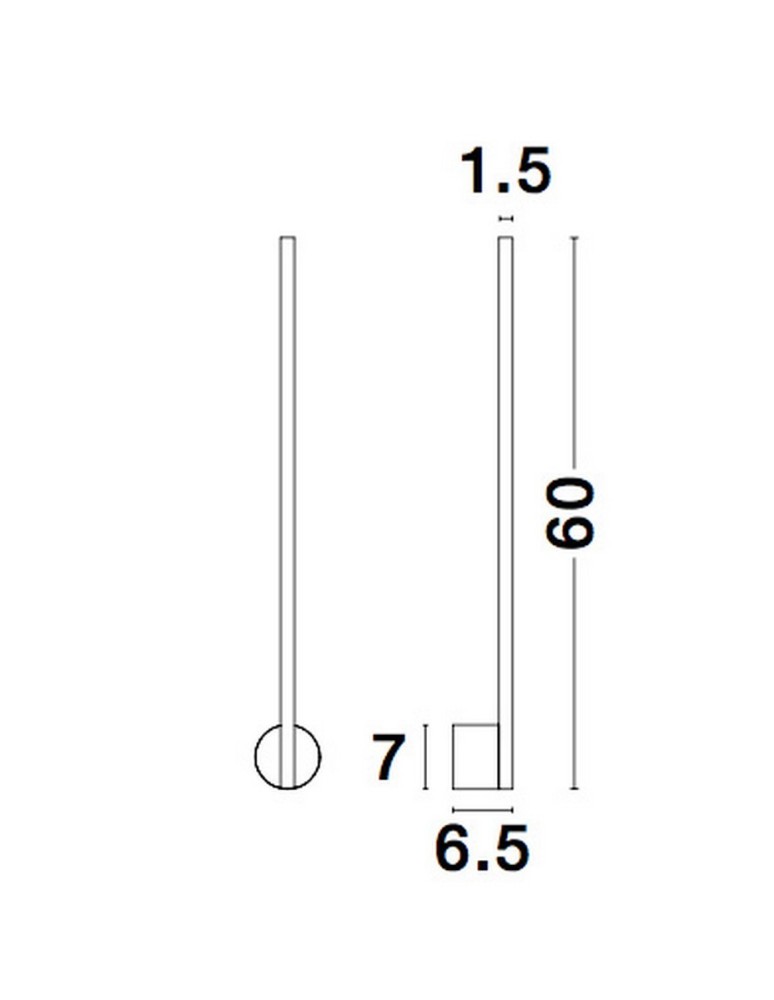 Wall lamps - Luces Exclusivas TUNJA Wall-mounted Modern Black 1xLED max 10W 3000K LE42605 - product kolory-swiatla.pl 5