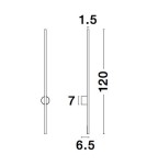 Wall lamps - Luces Exclusivas TUNJA Wall-mounted Modern Black 1xLED max 20W 3000K LE42606 - product 6