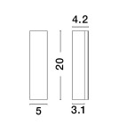 Wall lamps - Luces Exclusivas CERRO Wall-mounted Modern Black 1xLED max 12W 3000K LE42609 - product 6