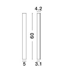 Kinkiety - Luces Exclusivas CERRO Ścienna Nowoczesna czarny 1xLED max 21W 3000K LE42610 - produkt 6