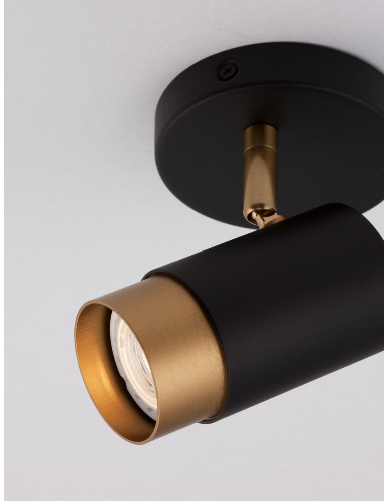 Spotlight ceiling lamps - Luces Exclusivas CAYES Ceiling Spotlight Black 1xGU10 max 10W LE42612 - product kolory-swiatla.pl 2