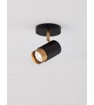 Spotlight ceiling lamps - Luces Exclusivas CAYES Ceiling Spotlight Black 1xGU10 max 10W LE42612 - product 3