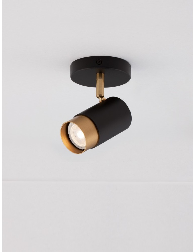 Spotlight ceiling lamps - Luces Exclusivas CAYES Ceiling Spotlight Black 1xGU10 max 10W LE42612 - product kolory-swiatla.pl 3