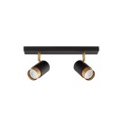 Spotlight ceiling lamps - Luces Exclusivas CAYES Ceiling Spotlight Black 2xGU10 max 10W LE42613 - product 1