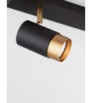 Spotlight ceiling lamps - Luces Exclusivas CAYES Ceiling Spotlight Black 2xGU10 max 10W LE42613 - product 2