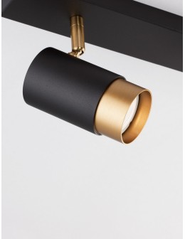 Luces Exclusivas CAYES Ceiling Spotlight Black 2xGU10 max 10W LE42613 - product 2