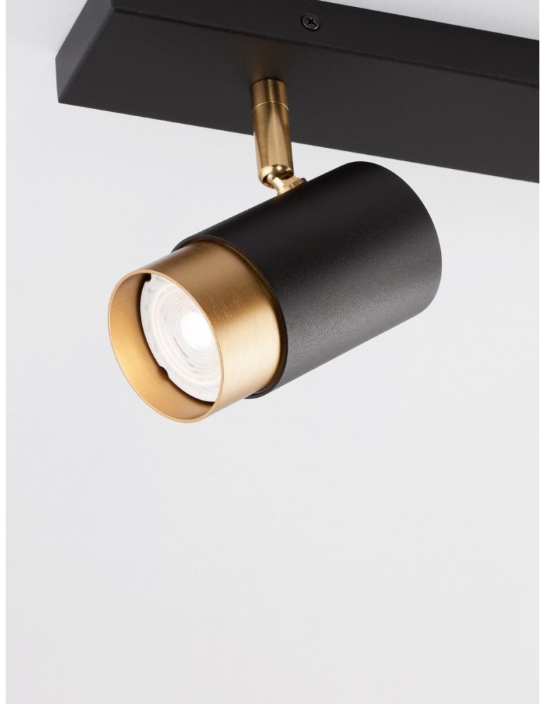 Spotlight ceiling lamps - Luces Exclusivas CAYES Ceiling Spotlight Black 2xGU10 max 10W LE42613 - product kolory-swiatla.pl 4