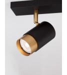 Spotlight ceiling lamps - Luces Exclusivas CAYES Ceiling Spotlight Black 2xGU10 max 10W LE42613 - product 5