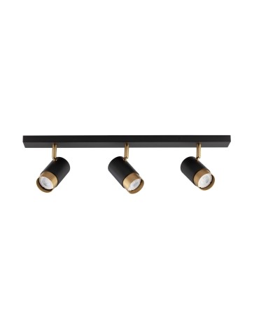 Luces Exclusivas CAYES Ceiling Spotlight Black 3xGU10 max 10W LE42614