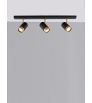 Spotlight ceiling lamps - Luces Exclusivas CAYES Ceiling Spotlight Black 3xGU10 max 10W LE42614 - product 3