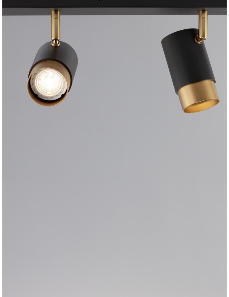 Spotlight ceiling lamps - Luces Exclusivas CAYES Ceiling Spotlight Black 3xGU10 max 10W LE42614 - product kolory-swiatla.pl 4