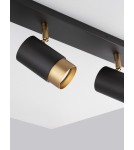 Spotlight ceiling lamps - Luces Exclusivas CAYES Ceiling Spotlight Black 3xGU10 max 10W LE42614 - product 6