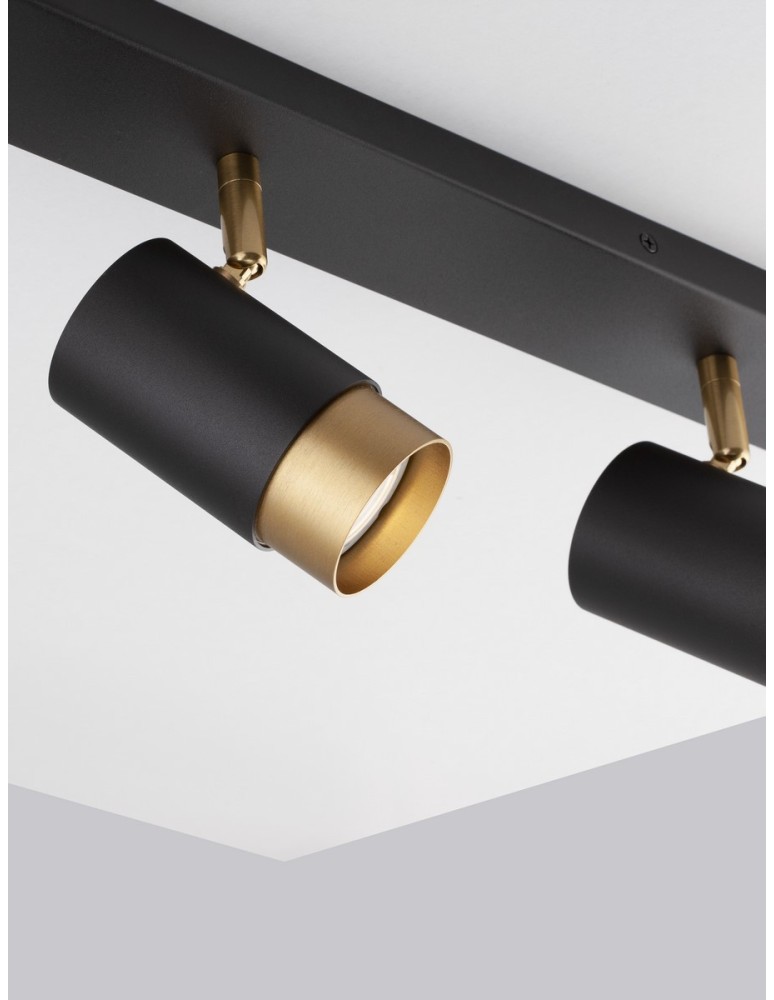 Spotlight ceiling lamps - Luces Exclusivas CAYES Ceiling Spotlight Black 3xGU10 max 10W LE42614 - product kolory-swiatla.pl 6