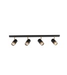 Spotlight ceiling lamps - Luces Exclusivas CAYES Ceiling Spotlight Black 4xGU10 max 10W LE42615 - product 1