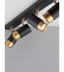 Spotlight ceiling lamps - Luces Exclusivas CAYES Ceiling Spotlight Black 4xGU10 max 10W LE42615 - product 4