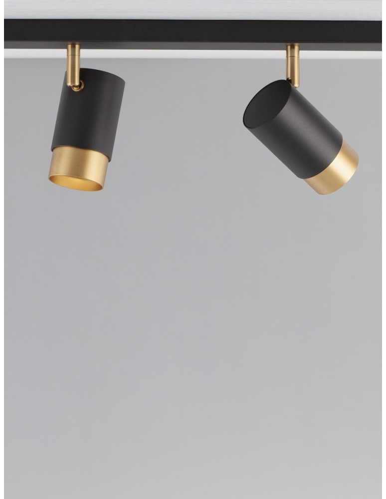 Spotlight ceiling lamps - Luces Exclusivas CAYES Ceiling Spotlight Black 4xGU10 max 10W LE42615 - product kolory-swiatla.pl 5