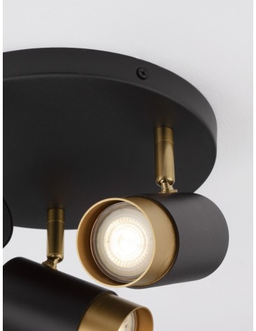 Luces Exclusivas CAYES Reflektor Sufitowy czarny 3xGU10 max 10W LE42616 - produkt 2