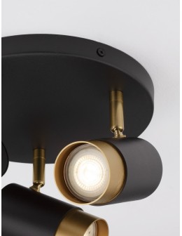 Luces Exclusivas CAYES Reflektor Sufitowy czarny 3xGU10 max 10W LE42616 - produkt 2