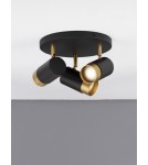 Spotlight ceiling lamps - Luces Exclusivas CAYES Ceiling Spotlight Black 3xGU10 max 10W LE42616 - product 3