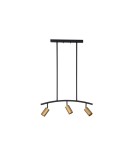 Pendant lamps - Luces Exclusivas CAYES Pendant Modern Black 3xGU10 max 10W LE42617 - product 1
