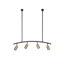 Pendant lamps - Luces Exclusivas CAYES Pendant Modern Black 4xGU10 max 10W LE42618 - product 1