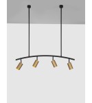 Lampy wiszące - Luces Exclusivas CAYES Wisząca Nowoczesna czarny 4xGU10 max 10W LE42618 - produkt 2
