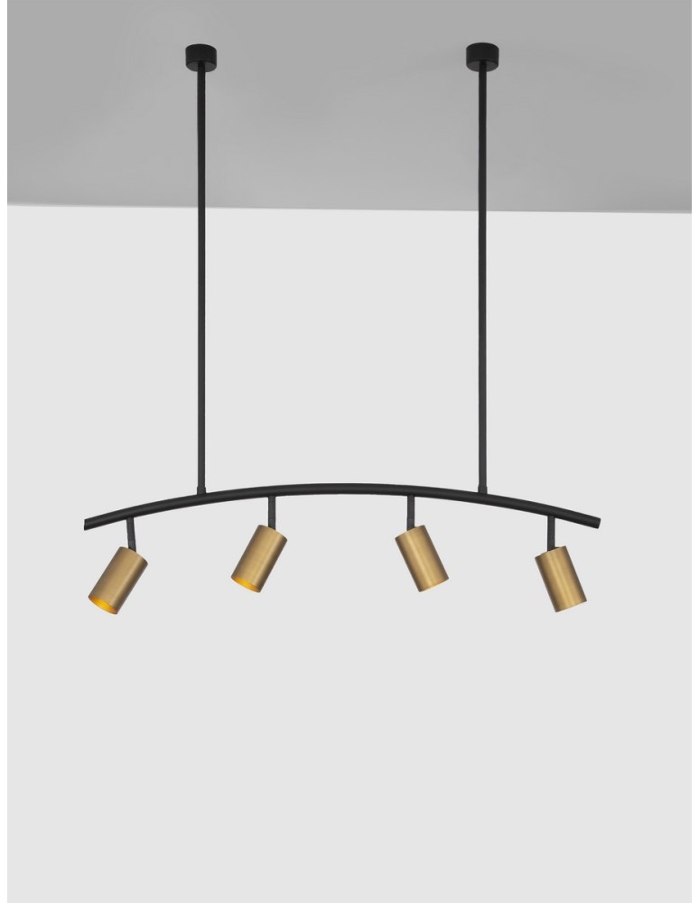 Pendant lamps - Luces Exclusivas CAYES Pendant Modern Black 4xGU10 max 10W LE42618 - product kolory-swiatla.pl 2