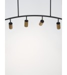 Lampy wiszące - Luces Exclusivas CAYES Wisząca Nowoczesna czarny 4xGU10 max 10W LE42618 - produkt 3