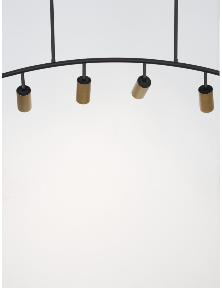 Lampy wiszące - Luces Exclusivas CAYES Wisząca Nowoczesna czarny 4xGU10 max 10W LE42618 - produkt kolory-swiatla.pl 3