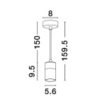 Pendant lamps - Luces Exclusivas CAYES Pendant Modern Black 1xGU10 max 10W LE42620 - product 6