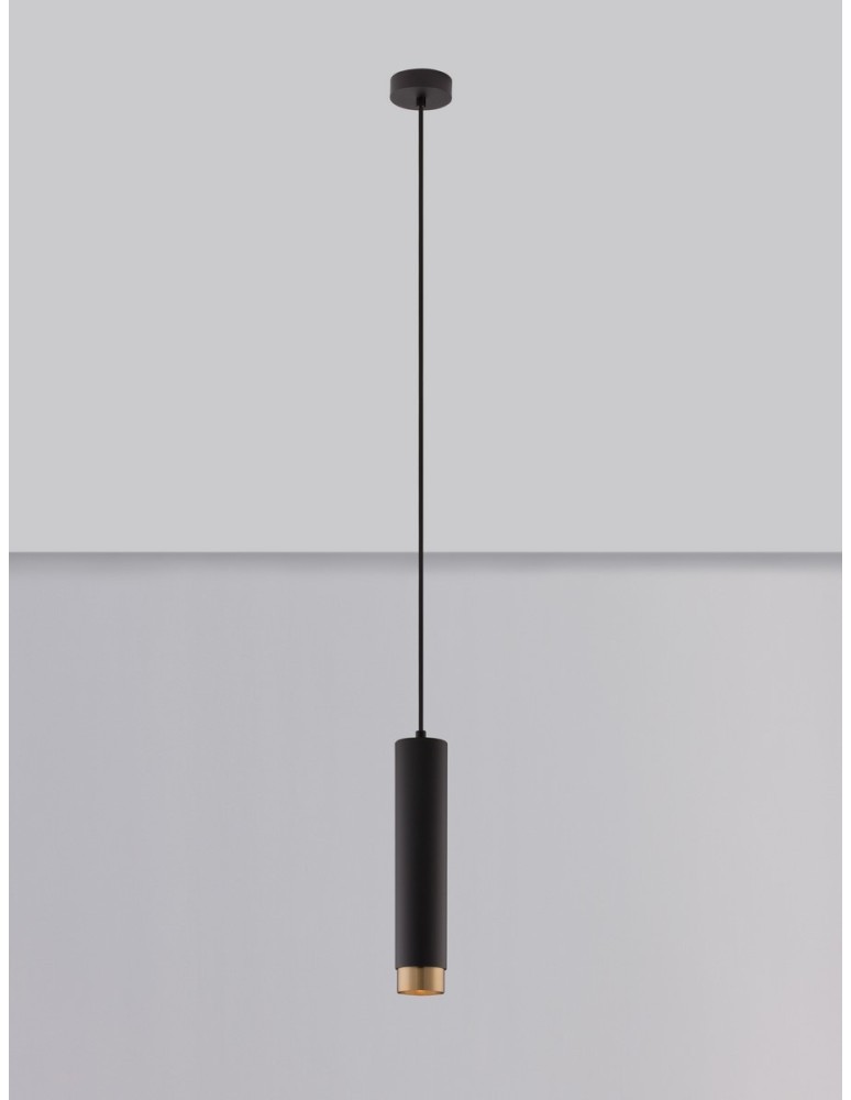 Pendant lamps - Luces Exclusivas CAYES Pendant Modern Black 1xGU10 max 10W LE42621 - product kolory-swiatla.pl 3