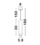 Pendant lamps - Luces Exclusivas CAYES Pendant Modern Black 1xGU10 max 10W LE42621 - product 4