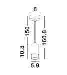 Pendant lamps - Luces Exclusivas CAYES Pendant Modern Black 1xGU10 max 10W LE42622 - product 6