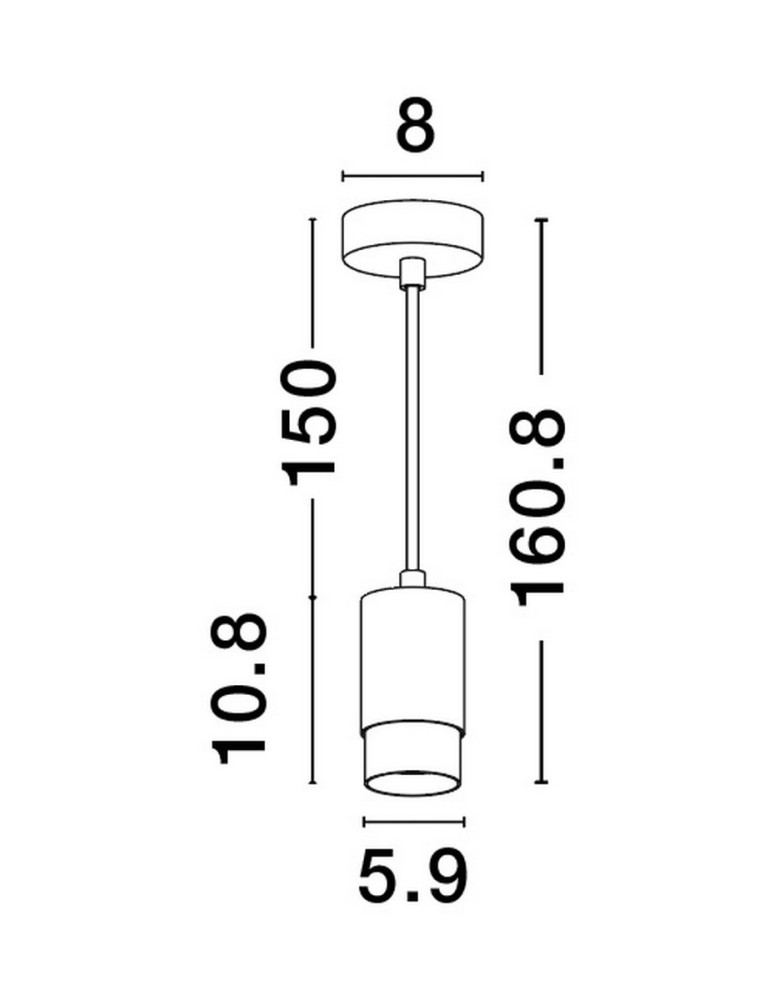 Pendant lamps - Luces Exclusivas CAYES Pendant Modern Black 1xGU10 max 10W LE42622 - product kolory-swiatla.pl 6