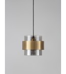 Pendant lamps - Luces Exclusivas VIEJA Pendant Modern gold and gold shades 1xΕ27 max 12W LE42623 - product 4