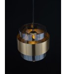 Pendant lamps - Luces Exclusivas VIEJA Pendant Modern gold and gold shades 1xΕ27 max 12W LE42623 - product 5