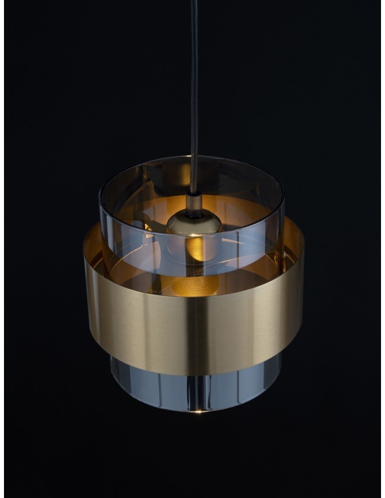 Pendant lamps - Luces Exclusivas VIEJA Pendant Modern gold and gold shades 1xΕ27 max 12W LE42623 - product kolory-swiatla.pl 5