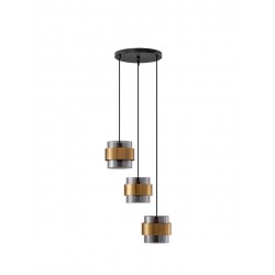 Luces Exclusivas VIEJA Wisząca Nowoczesna złoty i odcienie złota 3xΕ27 max 12W LE42624