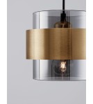 Pendant lamps - Luces Exclusivas VIEJA Pendant Modern gold and gold shades 3xΕ27 max 12W LE42624 - product 5