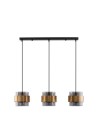 Luces Exclusivas VIEJA Pendant Modern gold and gold shades 3xΕ27 max 12W LE42625