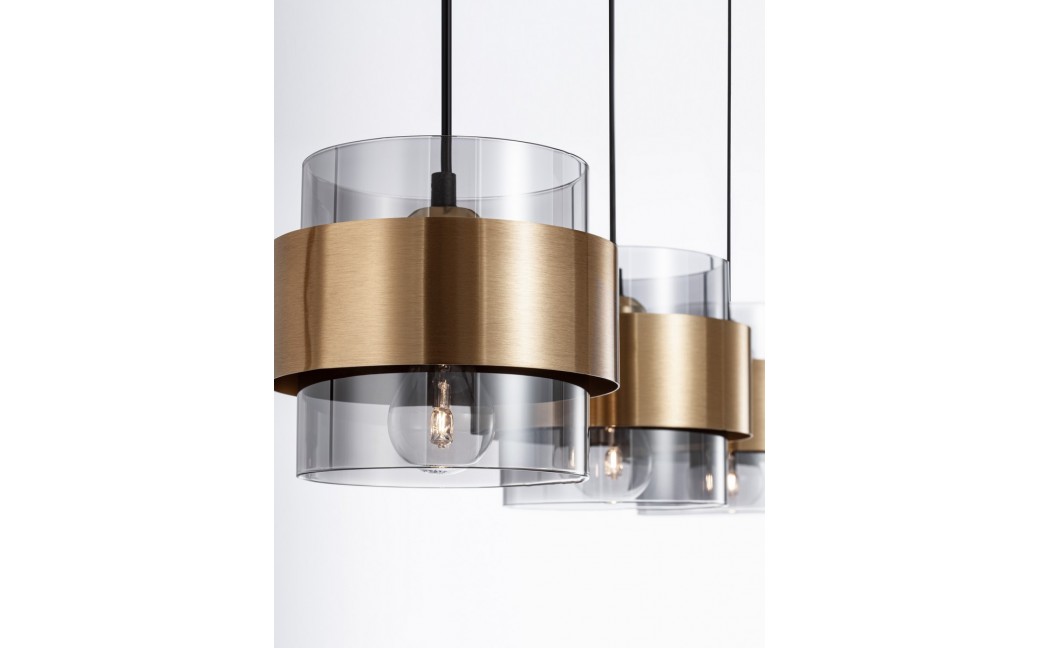 Luces Exclusivas VIEJA Wisząca Nowoczesna złoty i odcienie złota 3xΕ27 max 12W LE42625
