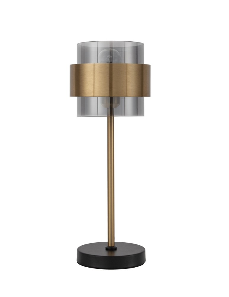 Decorative table lamps - Luces Exclusivas VIEJA Table gold and gold shades 1xΕ27 max 12W LE42626 - product kolory-swiatla.pl 1